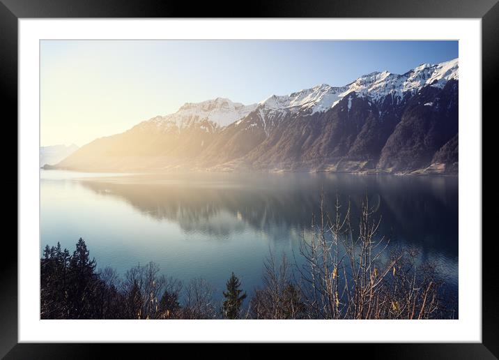Lake Brienz Framed Mounted Print by Svetlana Sewell