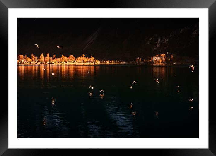 Lake Brienz Framed Mounted Print by Svetlana Sewell