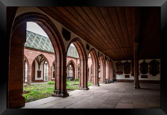 Basel Cathedral Arches Framed Print by Svetlana Sewell