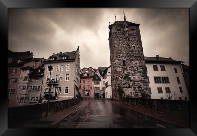 Old Town of Brugg Framed Print by Svetlana Sewell