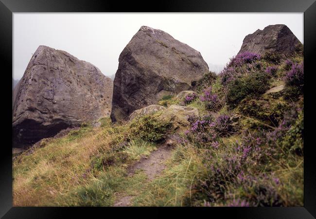 Ilkley Moor Landscape Framed Print by Svetlana Sewell