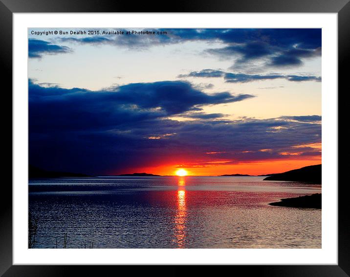  Lochbroom Spring Sunset  Framed Mounted Print by Bun Dealbh