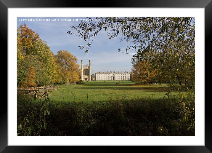 Kings College Chapel Framed Mounted Print by Mark Roper