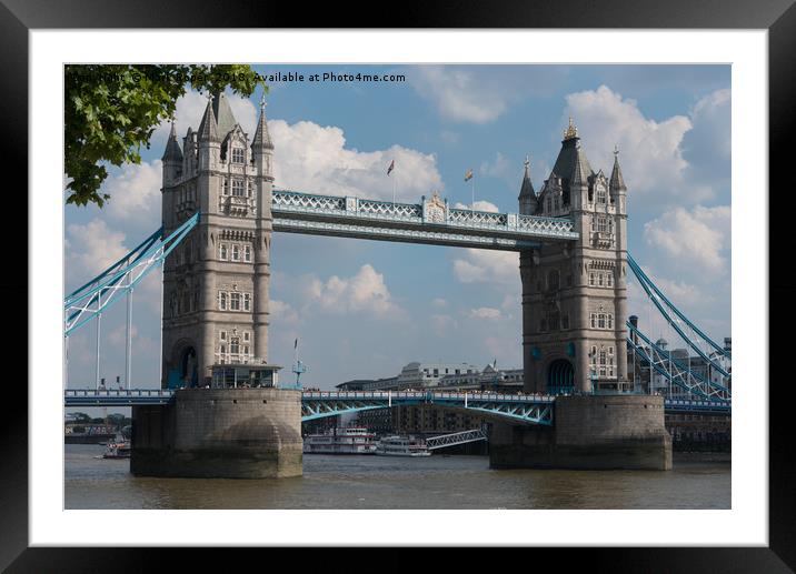 Tower Bridge close up Framed Mounted Print by Mark Roper