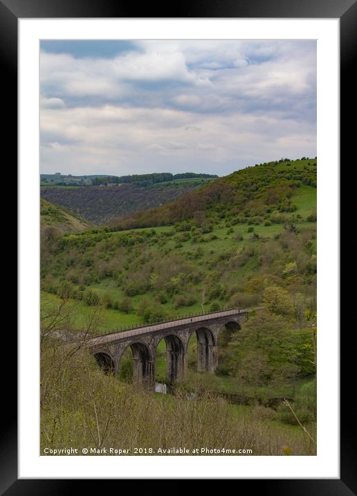 Monsal Dale Viaduct, Derbyshire Framed Mounted Print by Mark Roper