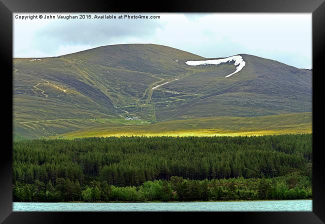  Across Loch Morlich to Cairn Gorm Framed Print by John Vaughan