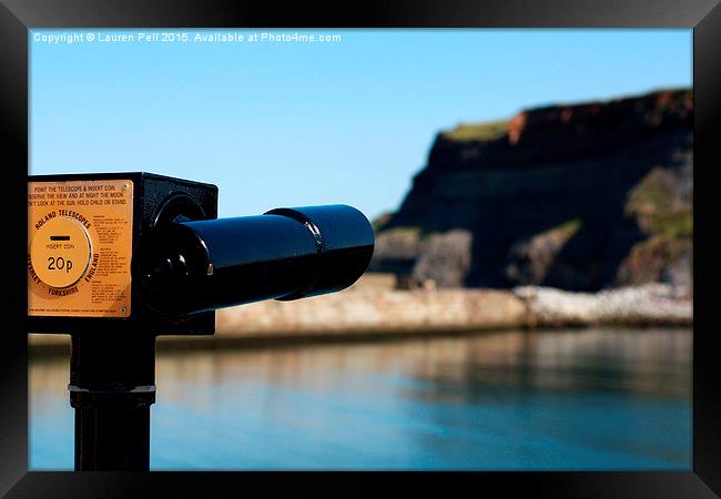 View Across the Harbour Framed Print by Lauren Pell