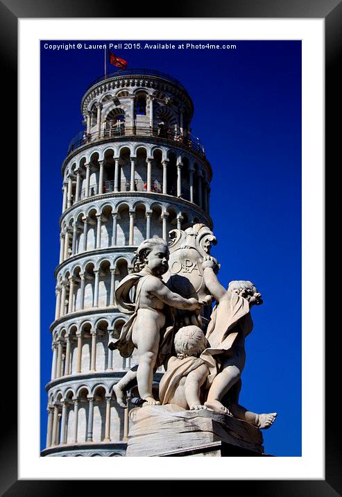  Cherubs of Pisa Framed Mounted Print by Lauren Pell