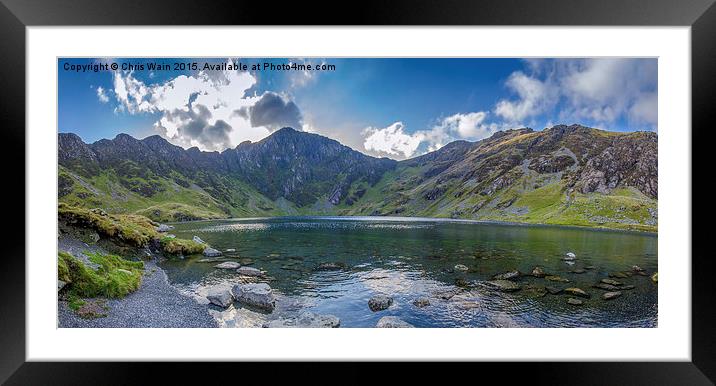  Cwm Cau, Cadair Idris Framed Mounted Print by Black Key Photography