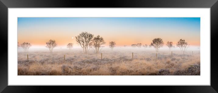 Staffordshire moorland dawn Framed Mounted Print by Michael Newton