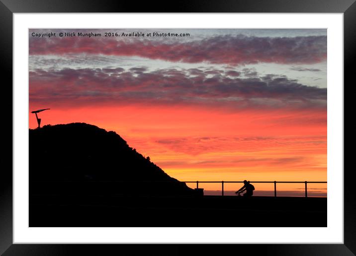 Summer sunset in Somerset Framed Mounted Print by Nick Mungham