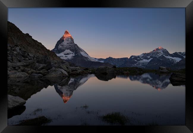 Matterhorn Framed Print by Sandra Kepkowska