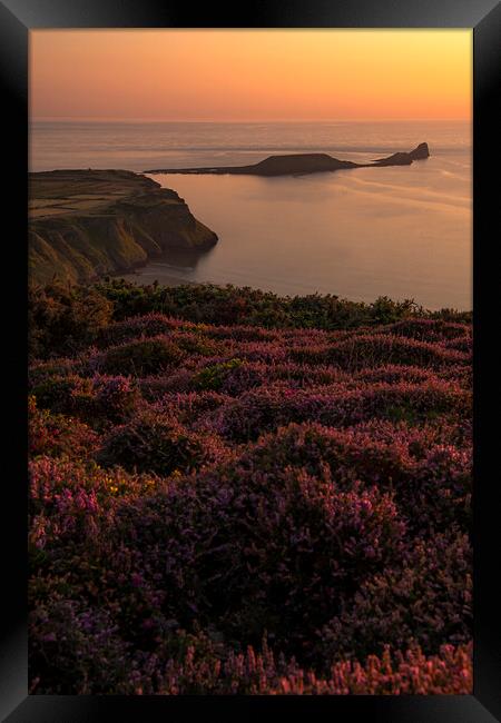 Rhossili Bay, Gower Framed Print by Sandra Kepkowska