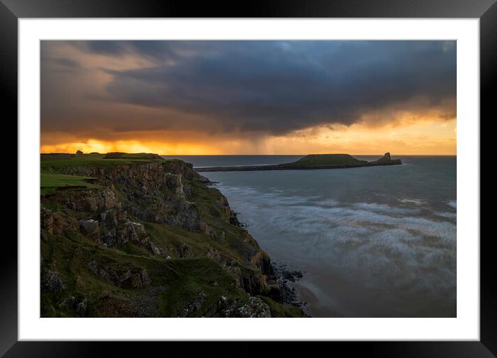 Worm's Head Framed Mounted Print by Sandra Kepkowska