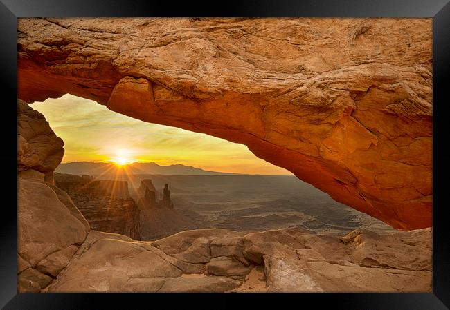 Mesa Arch, Canyonlands Framed Print by Sandra Kepkowska