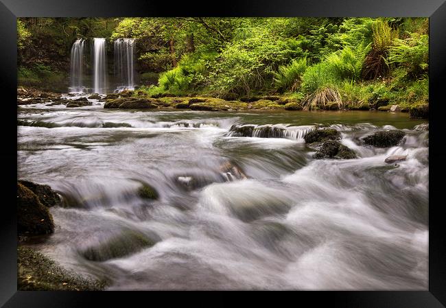 Sgwd yr Eira Framed Print by Sandra Kepkowska