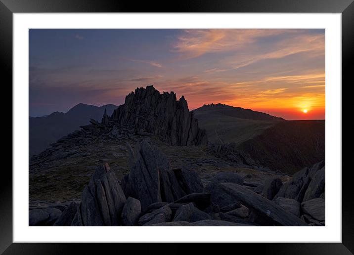 Castell y Gwynt Framed Mounted Print by Sandra Kepkowska