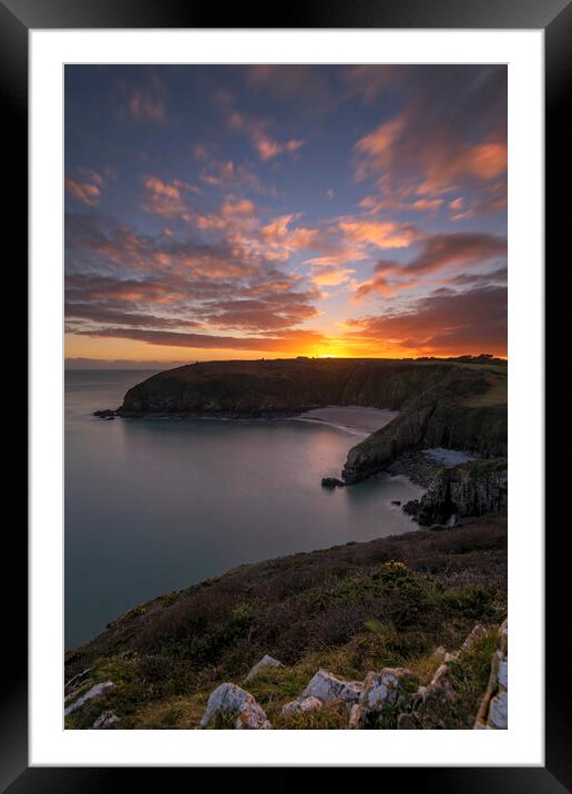 Church Doors Cove, Pembrokeshire Framed Mounted Print by Sandra Kepkowska