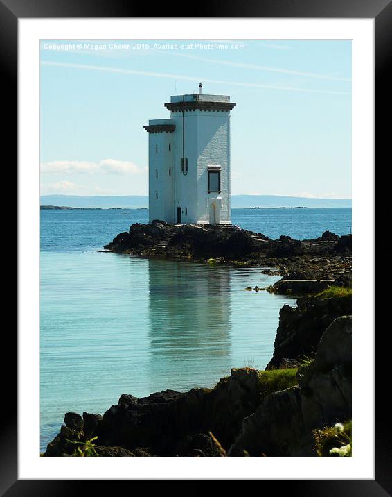  Carraig Fhada Lighthouse, Islay Framed Mounted Print by Megan Chown