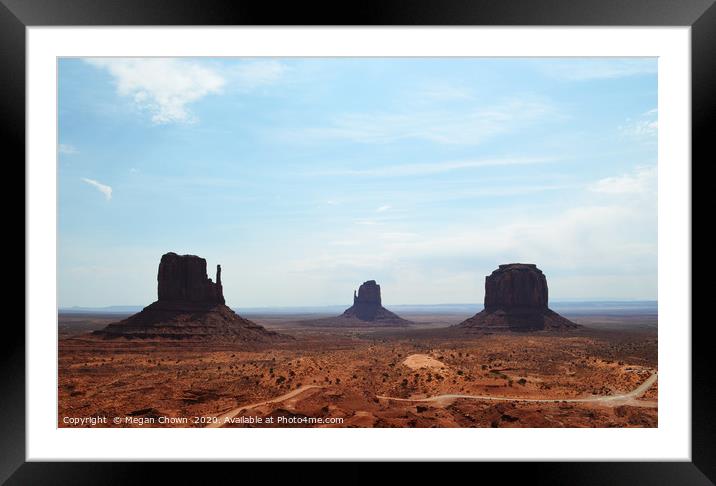 Monument Valley View Framed Mounted Print by Megan Chown