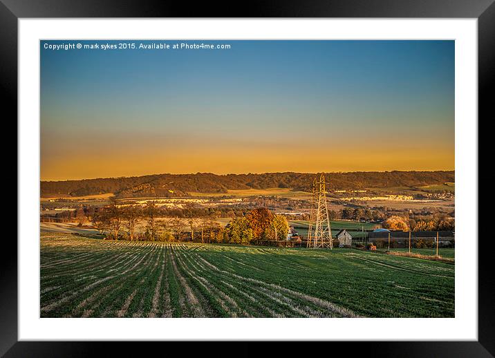  North Downs Kent - Medway Valley Framed Mounted Print by mark sykes
