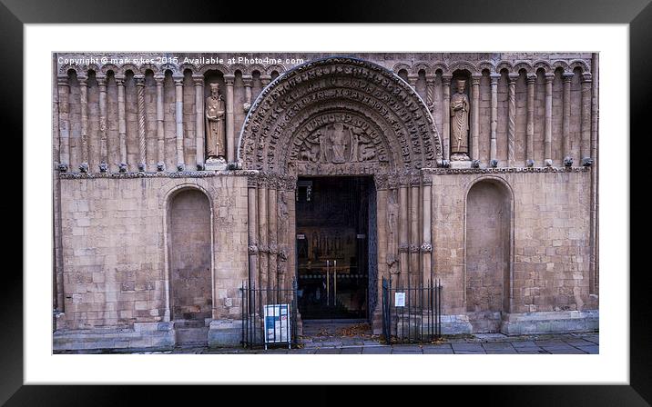 Rochester Cathedral Entrance Framed Mounted Print by mark sykes