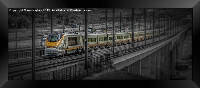 EuroStar : Channel Tunnel Train  Framed Print by mark sykes