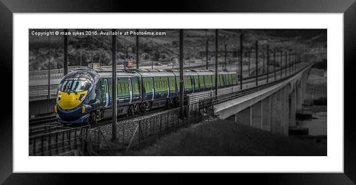  Javelin - The HS1 High Speed Train  Framed Mounted Print by mark sykes
