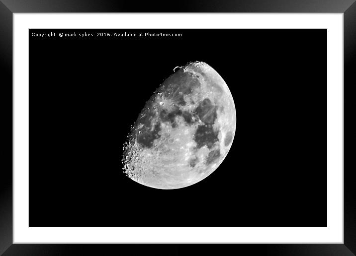 Lunar Landscape Framed Mounted Print by mark sykes
