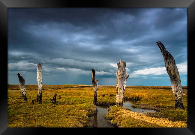  Stormy over head Framed Print by Chris Lewis