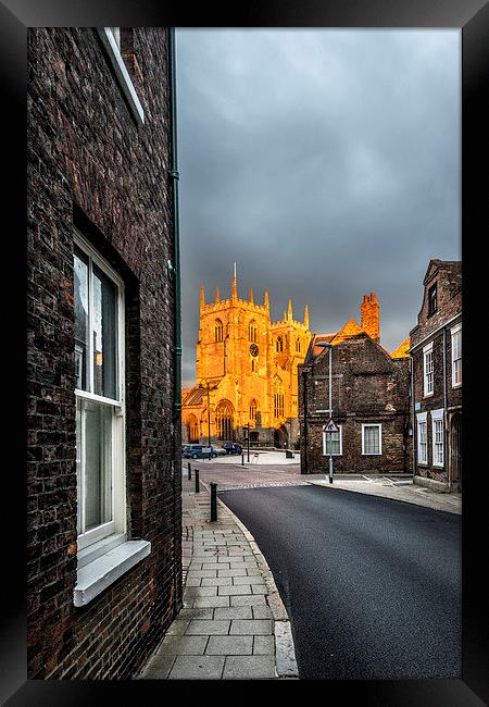  Street Gold Framed Print by Chris Lewis