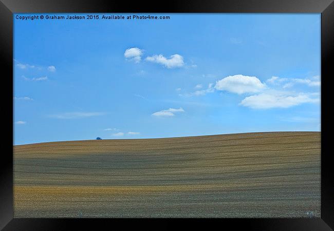  A modern agricultural abstract landscape Framed Print by Graham Jackson
