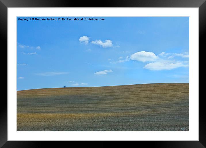  A modern agricultural abstract landscape Framed Mounted Print by Graham Jackson