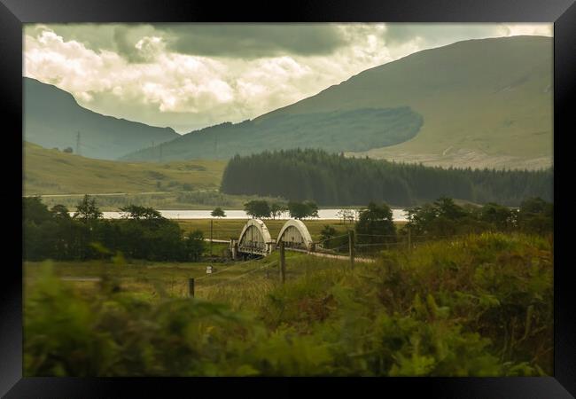 Famous glen Coe bridge  Framed Print by Jade Scott