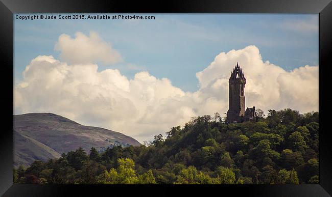 Wallace monument Framed Print by Jade Scott