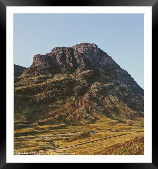 Glencoe Munro in scotland Framed Mounted Print by Jade Scott