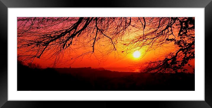Sunrise over Tenby  Framed Mounted Print by Geoff Titterton