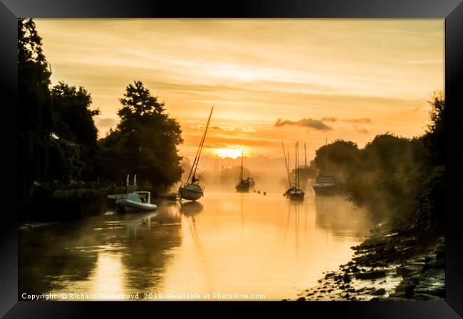 Sunrise at Wareham Quay Framed Print by Richard Murgatroyd