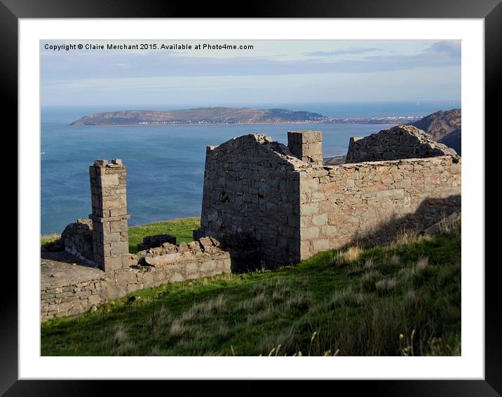  Great Orme over quarry building Framed Mounted Print by Claire Merchant