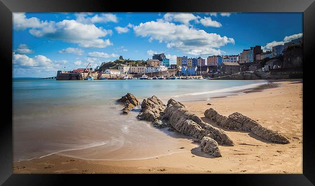  Tenby Harbour at High Tide Framed Print by Meurig Pembrokeshire