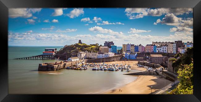  Tenby Harbour and lifeboat Stations Framed Print by Meurig Pembrokeshire