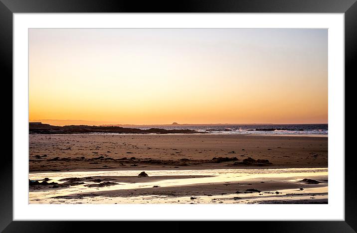  Gold and Silver Sunset Framed Mounted Print by Naylor's Photography