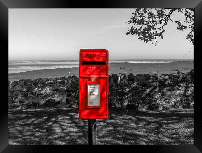 Lucky Red Postbox  Framed Print by Naylor's Photography