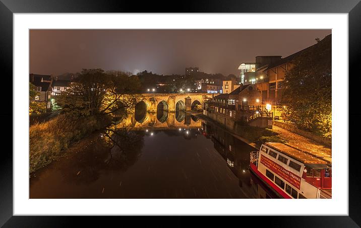 Old Elvet Bridge - Durham  Framed Mounted Print by Naylor's Photography