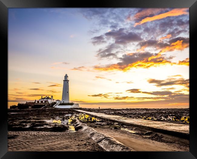 The Lighthouse Framed Print by Naylor's Photography