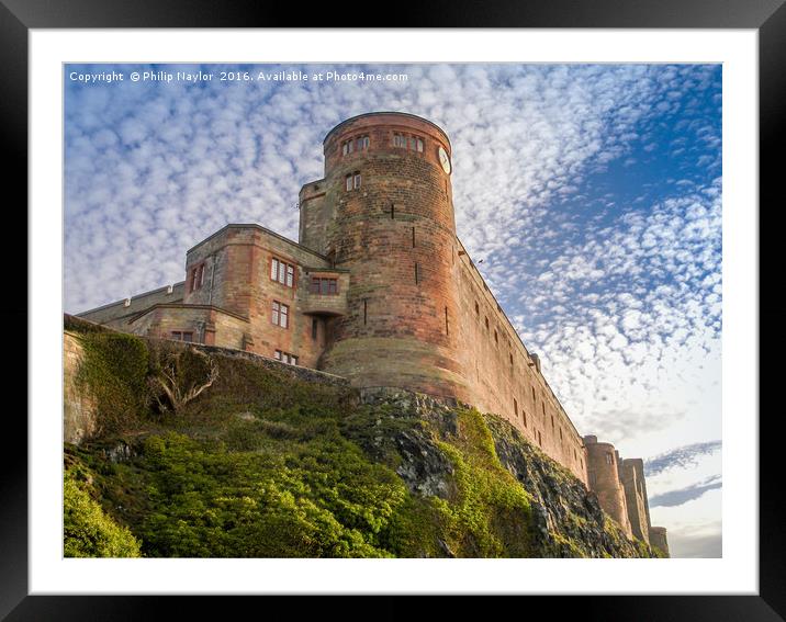 The Mighty Bamburgh Castle Framed Mounted Print by Naylor's Photography