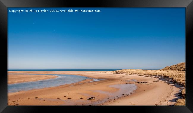 Beautiful Budle Bay.......... Framed Print by Naylor's Photography