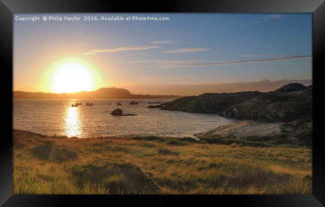 Mull Fionnphort Sunset.............. Framed Print by Naylor's Photography