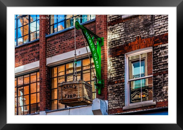 Neal's Yard Reflections.......... Framed Mounted Print by Naylor's Photography