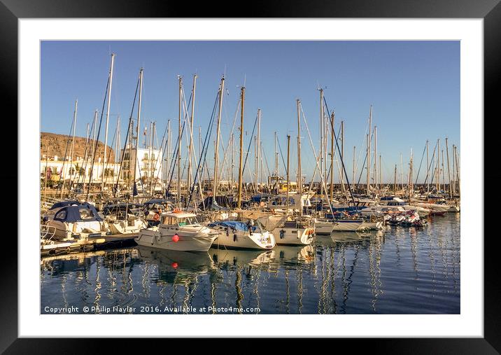 Port in the lovely fishing village........... Framed Mounted Print by Naylor's Photography